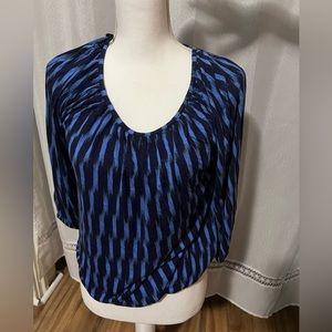 Michael Kors blue top blouse shirt
